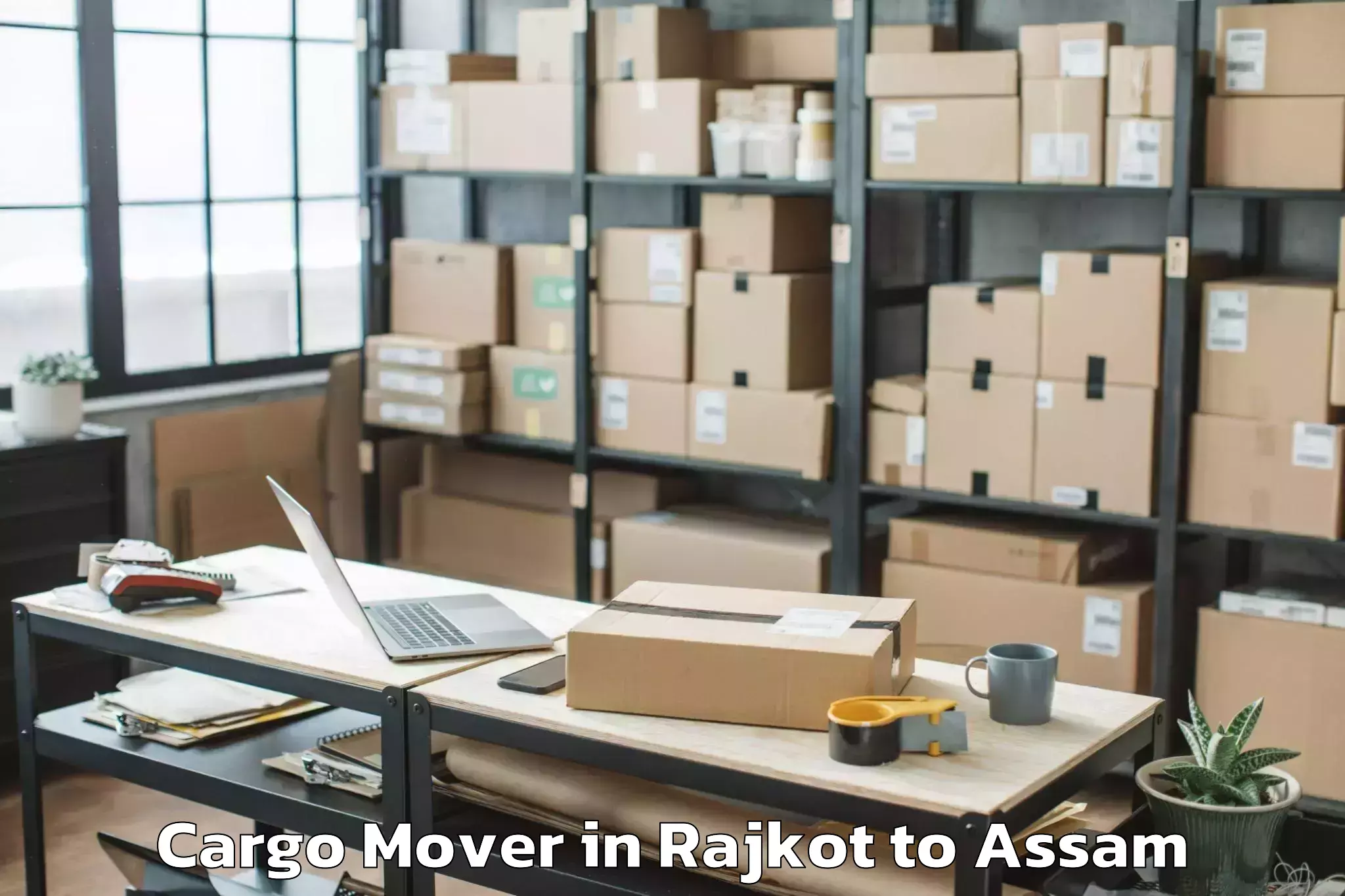 Hassle-Free Rajkot to Agomani Cargo Mover